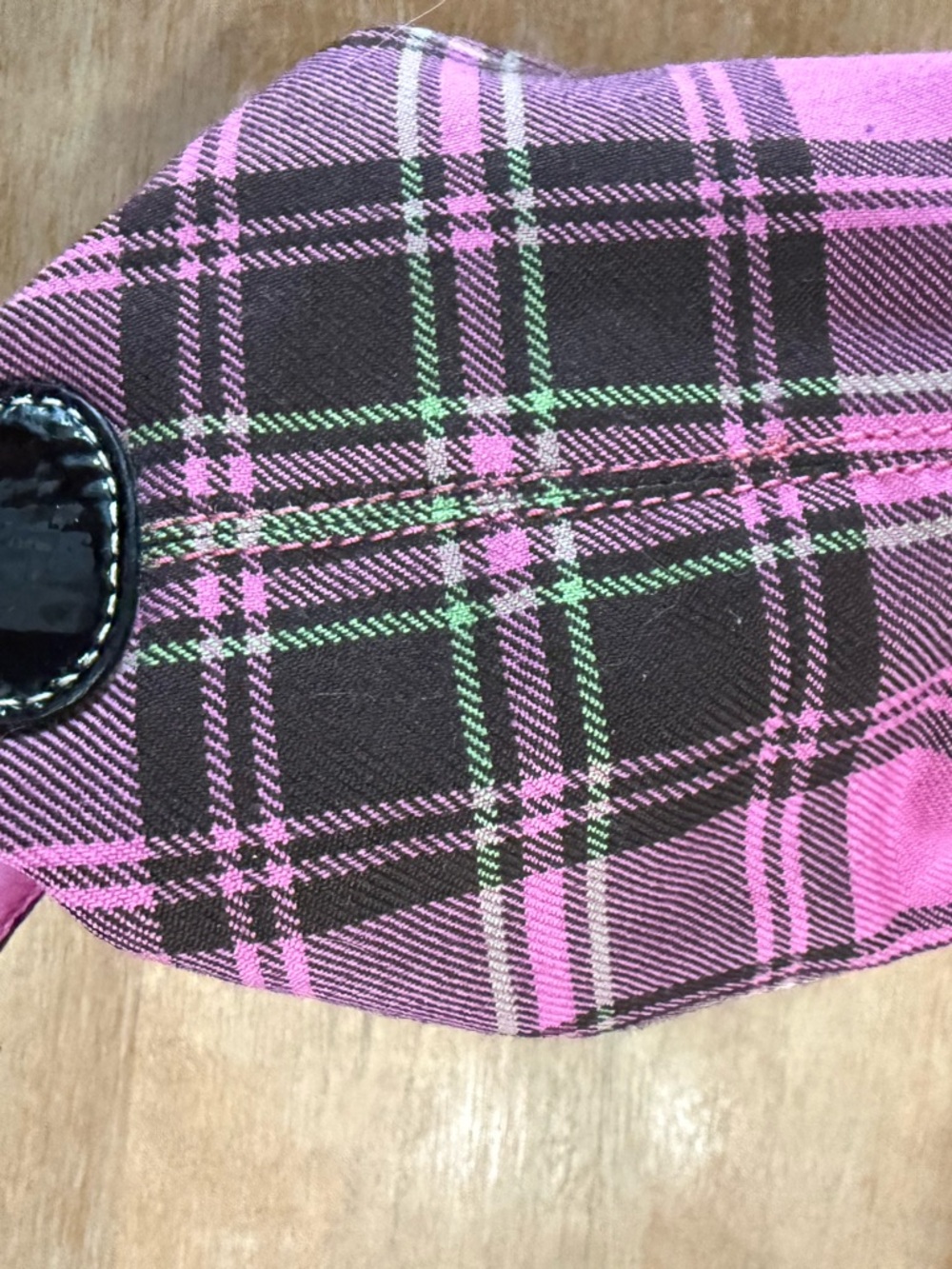 Coach Vintage Y2K Pink Black Plaid Mini Purse - Picture 7 of 15